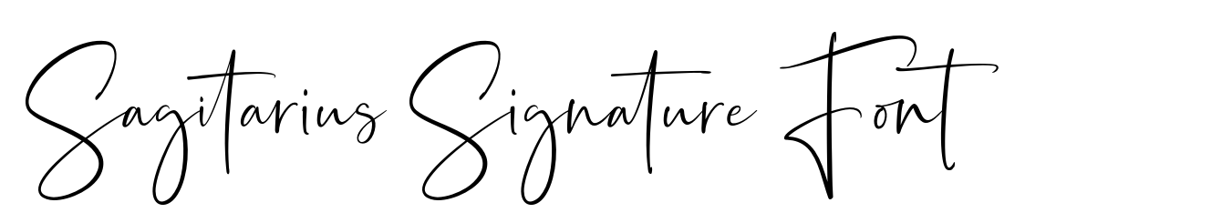 Sagitarius Signature Font